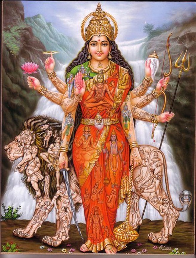 32 Names of Goddess Durga Maa Durga 32 Names Sacred Hinduism